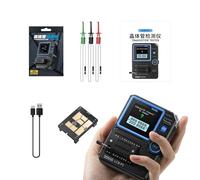Tester per componenti, tester per transistor, Digital to Tool Automatic Beach, display grafico colorato, tester di capacità, tester di diodi, resistenza, induttività, Testeu