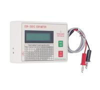 Tester per Condensatori ESR, Misuratore di capacità del Display LCD Ad Alta Precisione Misuratore ESR Portatile Leggero con Funzione di Spegnimento Intelligente, Facile da Usare