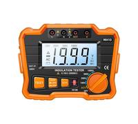 Tester per Condensatori, MH10 Megaohmetro digitale Tester di resistenza di isolamento Schermo LCD Multimetro(Oranje)
