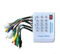 Tester per controller motore brushless per scooter elettrici da 24 V-72 V, sensore di fase ad angolo di fase e strumento diagnostico con indicatori LED (A)