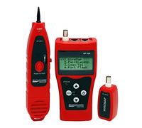 Tester per Fibra Ottica, NF-308. Misurare la rete LAN Tracker del cavo del cavo della lunghezza del cavo BNC RJ45 RJ11. Monitoraggio del tester dei cavi Ethernet(NF-308-red)