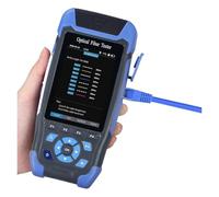 Tester per Fibre OTDR Fiber Optic Reflectometer With 9 Functions VFL OLS OPM Event Map 24dB For 64km Cable Ethernet Tester(APC)