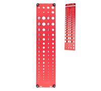 Tester per filettatura a vite - Calibro per filettatura dado e bullone a 34 fori | Calibro di filtraggio multiuso | Realizzato in alluminio | Strumento di ricerca per dimensioni del bullone robusto |