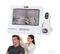 Tester per follicoli piliferi con display HD da 11 pollici Microscopio per cuoio capelluto con telecamera Dispositivo per l'analisi della pelle e del cuoio capelluto per la cura dei capelli a casa