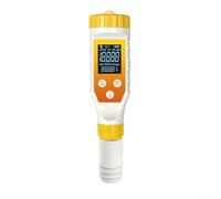 Tester per idrogeno 7 in 1 con retroilluminazione: misuratore digitale di temperatura di pH ORP Salinità per piscine, spa, acqua filtrata, bevande, kit di test per giardino domestico