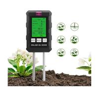 Tester per il suolo, Misuratore digitale del pH del terreno, fertilità, umidità del terreno, luce solare, umidità ambientale, temperatura, tester, monitor, rilevatore