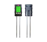 Tester per il terreno, Tester digitale for terreno 6 in 1, LCD retroilluminato, sensore di umidità del terreno, sonda in metallo, PH, umidità, temperatura, umidità, monitor, strumento da giardinaggio