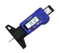 tester per la verniciatura delle auto 2 pezzi di misuratore di profondità del battistrada for pneumatici for auto con display digitale, misuratore di spessore del calibro, di monitoraggio 'usura e pas
