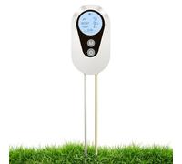 Tester per prati - 4 in 1 da giardino per prato, misuratore di intensità della luce solare da terra, per terreni agricoli, piante in vaso, tester, giardinaggio, principianti, serra