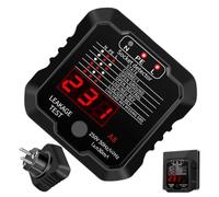 Tester per prese elettriche, tester di cablaggio a incastro con accurata | Tester per prese con display LCD per affitti di appartamenti, proprietari di case, appassionati e