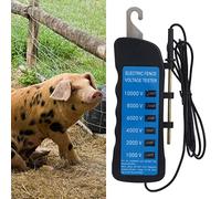 Tester per Recinto Elettrico Misuratore di Tensione 10000V Strumento Portatile Impermeabile per Recinto Elettrico Digitale con 6 Pezzi di Luce per Fattoria