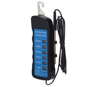 Tester per Recinzione Elettrica, Misuratore di Tensione per Recinzione Portatile Impermeabile da 1000 a 10000 V con 6 Pezzi di Luce, Misuratore per Recinzione Elettrico Resistente Al Freddo