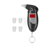 Tester per respiro digitale Breatilyzer portatile con elevata precisione Display LCD Design del portachiavi di risposta rapida per i conducenti Usa il materiale ABS 83G include 4