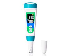Tester per sale da piscina - Tester per salinità 4 in 1 con TDS, EC, temperatura e sale per piscina, idromassaggio, spa, acquario, tester digitale per sale da piscina e contatore TDS per qualità
