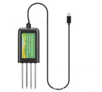 Tester per suolo 8 in 1 collegato USB per la cura delle piante NPK in tempo reale pH umidità temperatura Salinità Conducibilità Rilevamento IP68 Strumento di analisi del suolo impermeabile