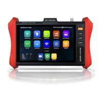 Tester per telecamera IP 4K 12 MP, WANLUTECH 90 W PoE, potenza di uscita 20,3 cm, touchscreen CCTV, per telecamere TVI CVI AHD CVBS da 8 MP, test SFP, test TDR cavo RJ45, strumenti di rete WiFi, HDMI