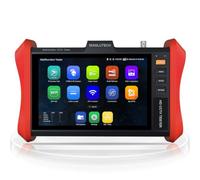 Tester per telecamera IP 4K 12 MP, WANLUTECH 90 W PoE, potenza di uscita 20,3 cm, touchscreen CCTV, per telecamere TVI CVI AHD CVBS da 8 MP, test SFP, test TDR cavo RJ45, strumenti di rete WiFi, HDMI