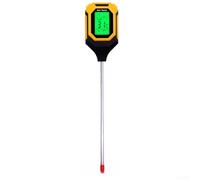 Tester per terreno 4 in 1 per piante da giardino, misura la temperatura della luce e il valore di pH dell'umidità 3.0-9.0, per la cura dell'agricoltura interna ed esterna
