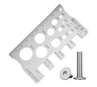 Tester per viti - Misuratore di filettatura metrico pollici | Accurate Screw Thread Pitch Gauge - Strumento di misurazione per meccanica e sanitari, incisione laser trasparente, robusto alloggiamento