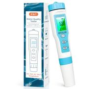 Tester pH Piscina 5 in 1 - pH metro elettronico ad alta precisione per misurazione salinità, pH,TDS,EC,temperatura, analizzatore acqua potabile, test digitale ideale per piscina, idroponica e acquario