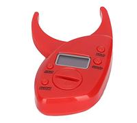 Tester Pomeko Fat Caliper: calibro elettronico accurato per grasso corporeo con nastro di misurazione per test di fitness per BMI skin fold.(Rosso)