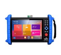 Tester portatile CCTV da 7 pollici, supporta fino a 6K IP Camera Test- AHD, TVI, CVI e CVBS Test telecamera analogica RJ45 cavo TDR tester con PoE/IP Discovery/HDMI in & Out/Costruito in WiFi/PTZ