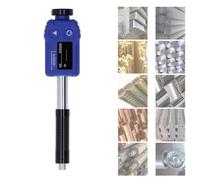Tester portatile di durezza Leeb, tester di durometro dei metalli a 360° con display, precisione di misura ± 6HL, 7 unità di durezza per la rilevazione dei metalli