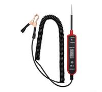 Tester portatile per circuiti con display digitale a LED, intervallo di tensione CC 4-60 V per auto, camion, moto, diagnostica del sistema elettrico (è rosso)