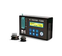 Tester Portatile Ricaricabile A LED per Circuiti Integrati, Tester per Transistor, Rilevatore di Chip IC per Transistor Digitali con 2 Basi