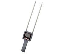 Tester portatile ' umidità del foraggio con due pin della sonda e schermo LCD a pulsante, lettore portatile per la revisione sul campo e lavoro stoccaggio Lettore digitale ' umidità del e