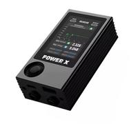 Tester potenza per riparazione USB tipo C con schermo grafico corrente, misuratore compatto in alluminio per diagnosi della scheda madre del telefono e analisi della potenza del laptop, 4 cavi C