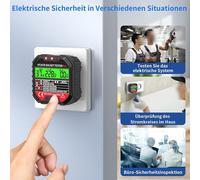 Tester presa con indicatore luce e corrente residua test dispositivo per cablagg