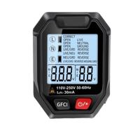 Tester Presa Digitale Rilevamento Polarità Grande LCD Presa Cablaggio Diagnostica Tensione Display Identificazione Accurata
