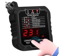 Tester Presa Rilevatore a innesto per verifica accurata del cablaggio | Tester Elettrico Casa Per Proprietari Inquilini Di Appartamento Ispezione Tester per prese digitali CZDANG A8 (regolamento e