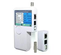 Tester professionale multifunzione 4 in 1 per cavi di rete RJ45/RJ11/USB/BNC LAN Cat5 Cat6