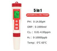 Tester qualità acqua pH CL2 ORP H2 TEMP misuratore cloro piscina spa digitale