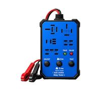Tester relè 12 V 24 V con di controllo integrate | Per la diagnosi di relè del veicolo per diagnostica di veicoli, automobili, SUV, semi-camion, merci