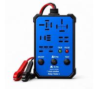 Tester relè a 5 posti per auto da 12 V 24 V, strumento diagnostico wireless con luci a LED, kit di riparazione automatica (blu)