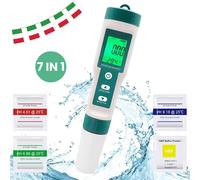 Tester Rilevatore PH Qualit Acqua 7 In 1 pH Piscina Misuratore Salinit EC TDS