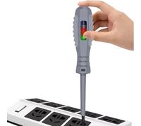 Tester Screwdriver - Insulated Rubber, 6.1in Voltage Detector Pen Non-Contact Voltage Detection | Magnetic Tip Live & Neutral Wire Tester Electrical Safety Tool, Electrical Test Pen For Home Wiring