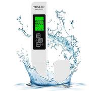 Tester TDS per acqua potabile, tester TDS/EC PPM Aideepen 3 in 1 per acqua retroilluminata, tester di qualità dell'acqua per piscina, acqua potabile, acquario, piscina