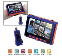 TESTER TELECAMERE VIDEOSORVEGLIANZA AHD HD CCTV VGA TVI UTP CVI CVBS MONITOR 5"