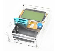 - Tester transistor digitale T4 per Mega328 con, capacitanza, resistenza, diodo, MOSFET, SCR, LED e test di induttanza - PCB acrilico + resina 63 x 71 mm con custodia