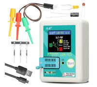 Tester transistor multifunzione, tester diodi Zener regolatore di tensione, diodo, NPN, PNP, transistor bipolare, resistenza, potenziometro, induttanza, condensatore, tester tiristore da 160 x 128