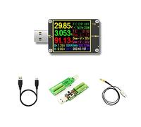 Tester USB 18 IN 1 USB Tester T18 Digital Voltmeter Ammeter Voltimetro DC Power Volt Meter Current Voltage Doctor 1.8" PD QC3.0 Rivelatore(Add NTC load cable)