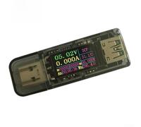 Tester USB 5A con schermo a colori multifunzione supporta la misurazione della resistenza alla temperatura della capacità di corrente di tensione e rilevamento rapido del protocollo di carica