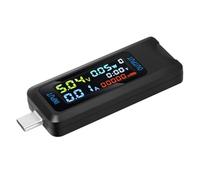 Tester USB di tipo C, voltmetro digitale CC, misuratore di tensione e corrente, rilevatore di amperometro, indicatore di carica della banca Protezione multipla(Type-C)