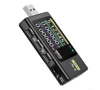 Tester USB FNB58 con interfacce 5P ad alta corrente e 24P Full Pin per rilevamento rapido della carica e monitoraggio della corrente in tempo reale (senza controllo APP)