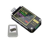 Tester USB Misuratore di tensione USB, FNB48 PD Trigger Voltmetro USB 3.0 Tensione e Corrente Tester DC 4-24V 6.5A USB C Multimetro PPS Fast Charging Protocol Capacità Tester