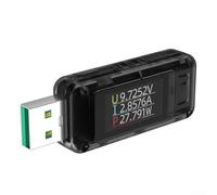 Tester USB per 8a 120W per qc3.0 Ripple Meter USB Tester | per il rilevamento qc2.0/3.0, fino a 120 W di potenza, indicatore di tensione preciso, per caricabatterie e cavi